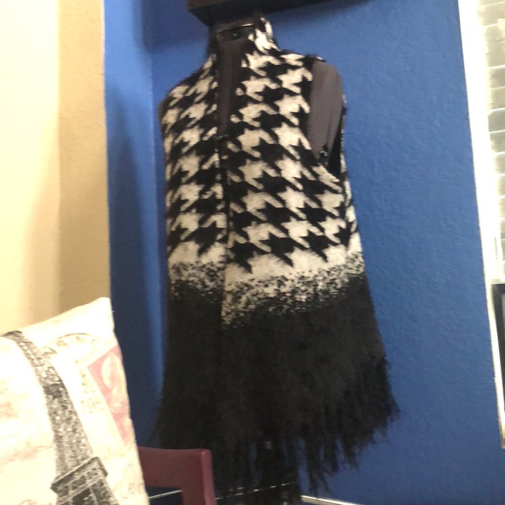 Soft Houndstooth Vest by Investments